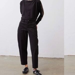 NWT, Ruti Slouchy Soft Twill Black Pants